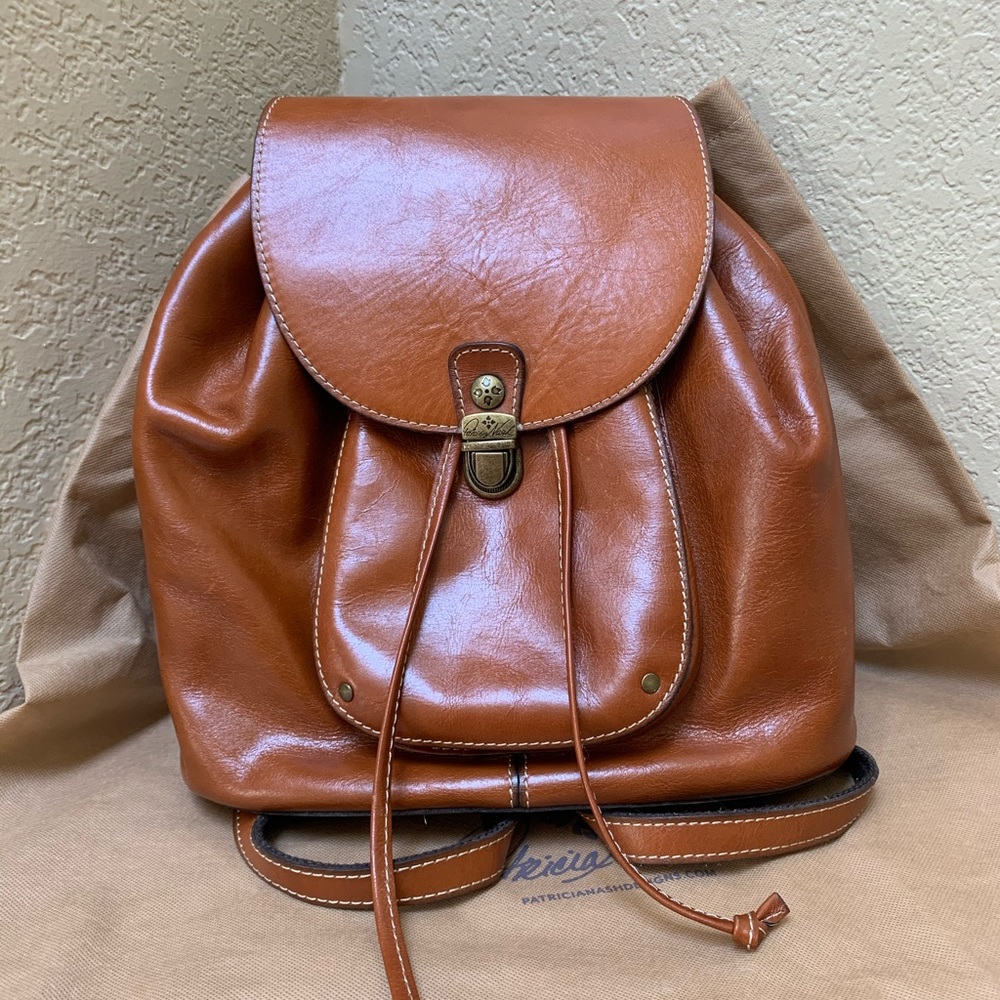 Patricia Nash-leather backpack EUC